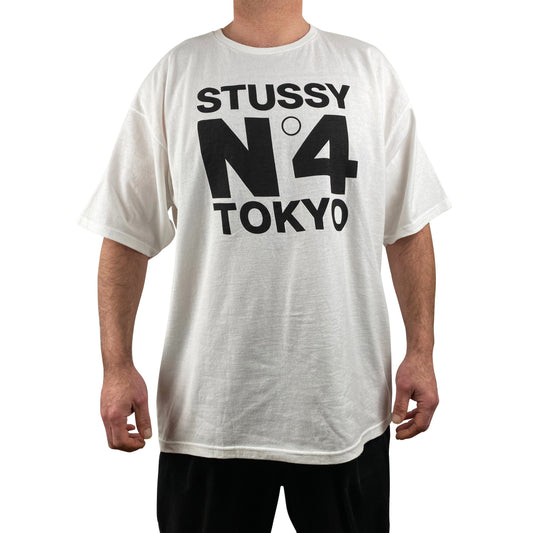 Stüssy T-Shirt “No.4 Tokyo Tee” -white