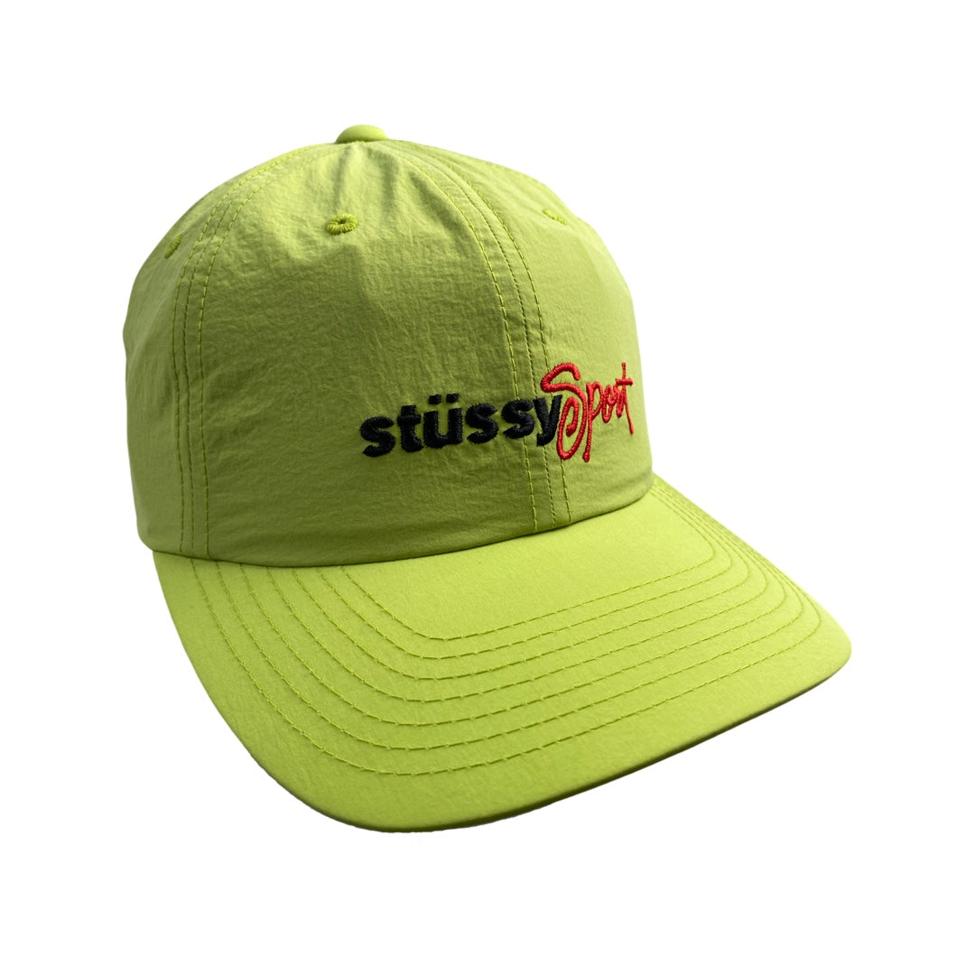 Stüssy Cap “Washed Nylon Sports Cap” - lime