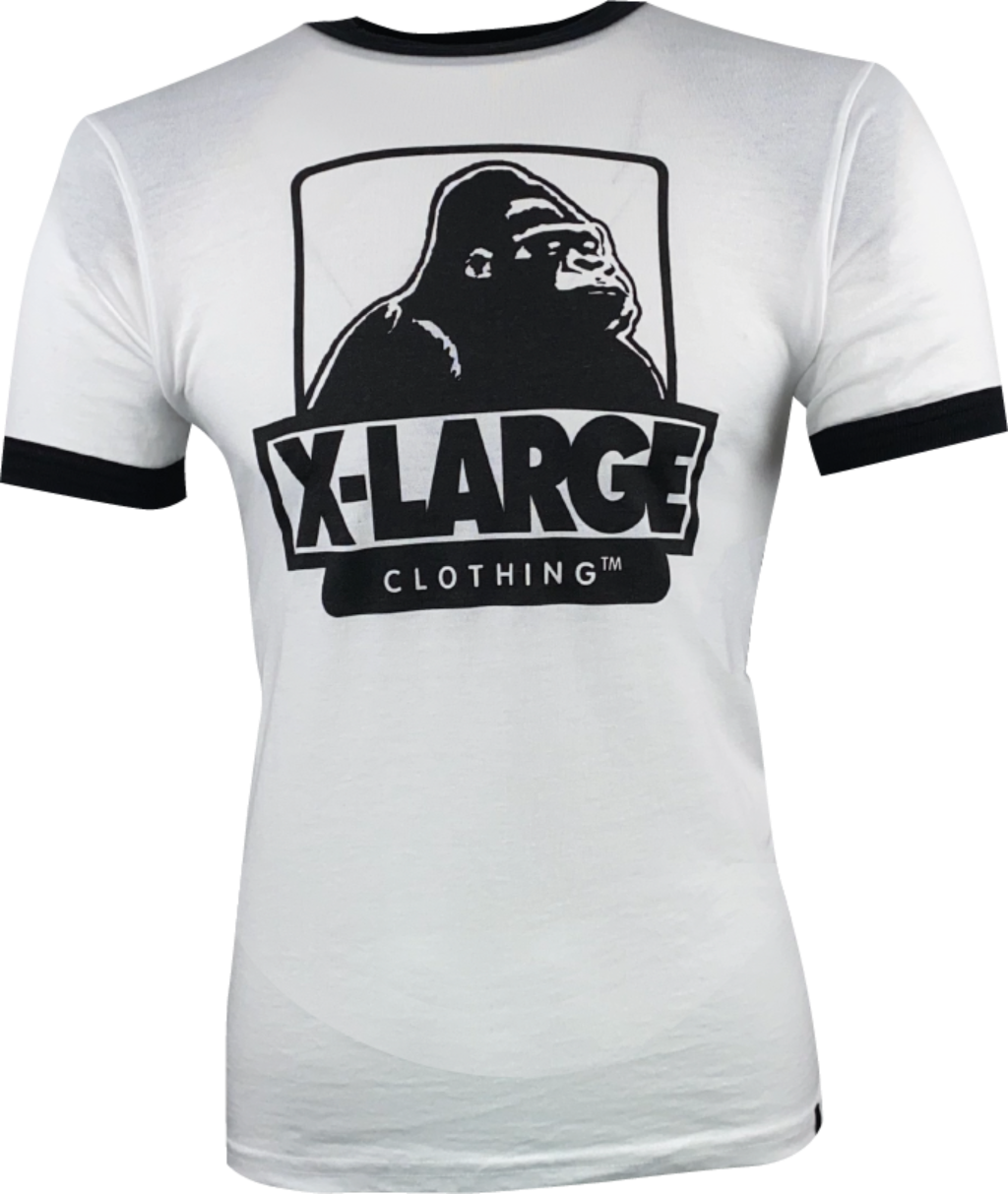 weisses T-Shirt von XLarge, großes Affenlogo, XLargeClothing