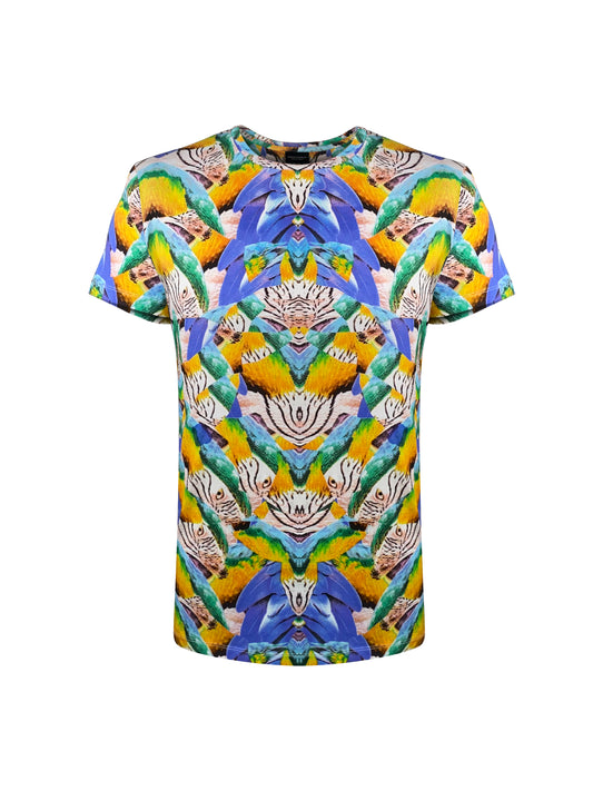 Marcelo Burlon Tee "Yellow Ara" -yellow/multi