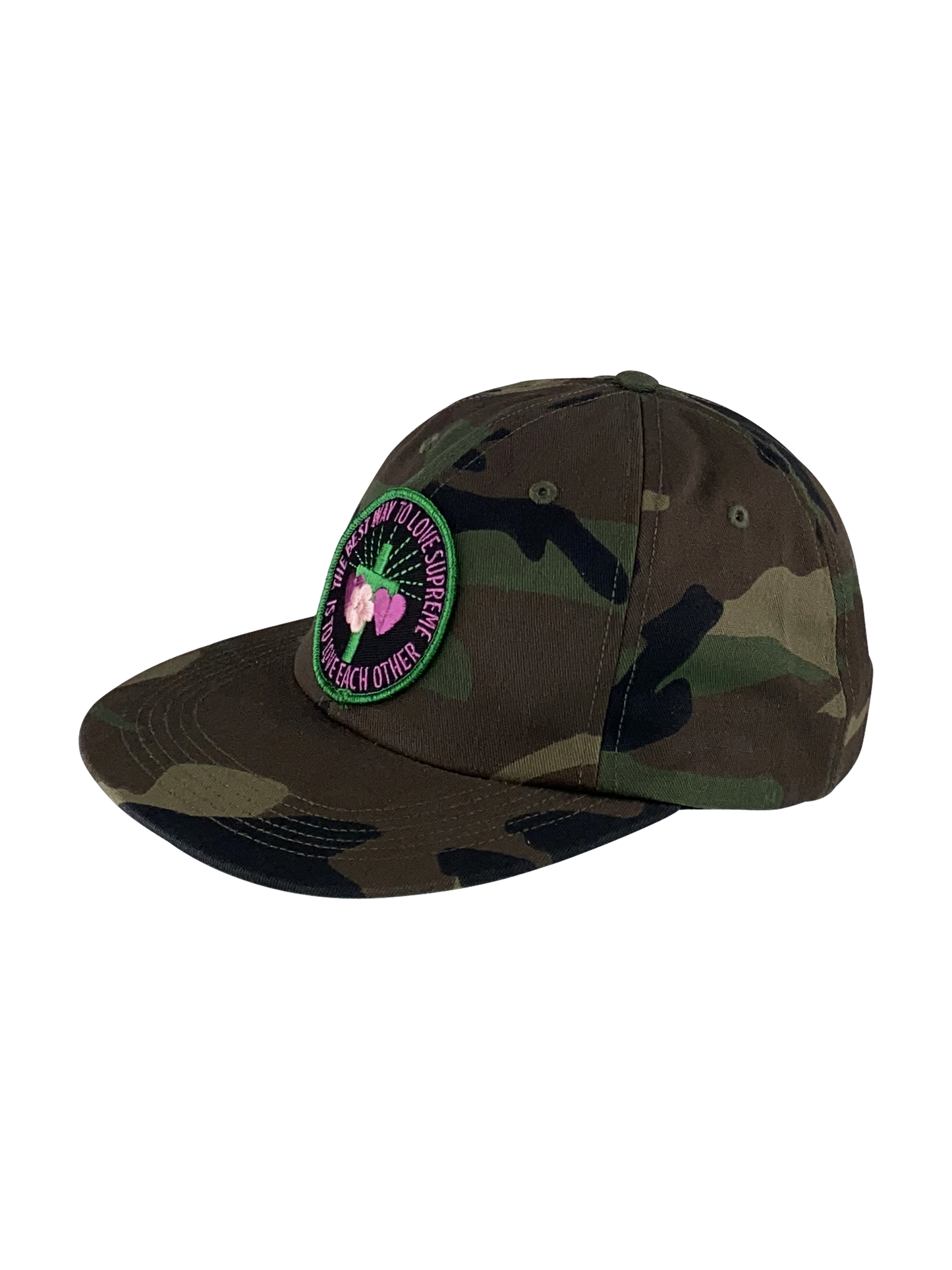 Supreme Cap “Love Each Other 6-Panel“ - Woodland CAMO