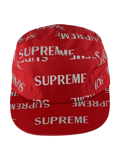 Supreme Cap "Reflective Logo All Over" - Red
